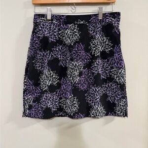 EP Pro Black and Purple Floral Golf Athletic Skort. Size 6
